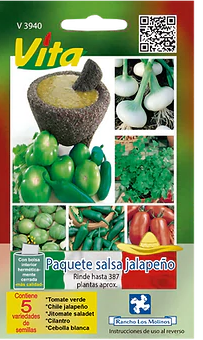 Paquete de semillas salsa jalapeño